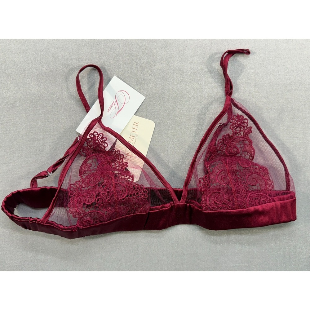 NWT Fleur of England Scarlet Boudoir Bra‎ FT993 Size M
